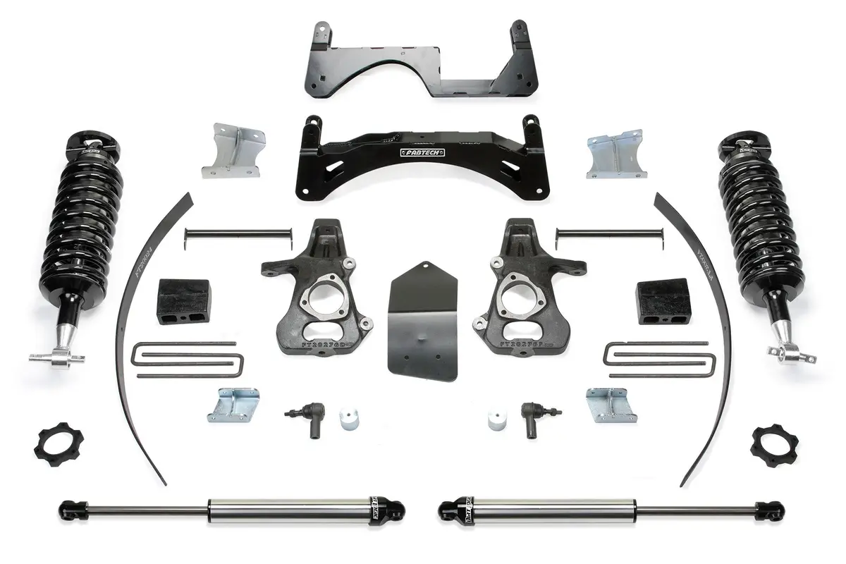 K1073dl  -  6" Perf Sys W/ 4.0 & 2.25 14-18 Gm K1500 P/U W/ Oe Alm Or Stmp Stl Uca. 1
