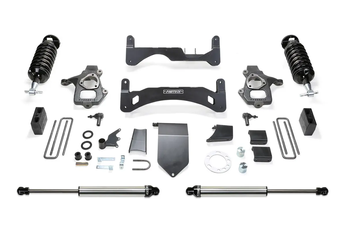 K1086dl - 6" Perf Sys G2 W/Dl 4.0 & 2.25 14-18 Gm C/K1500 P/U W/ Oe Alm Or Stmp Stl Uca. 1