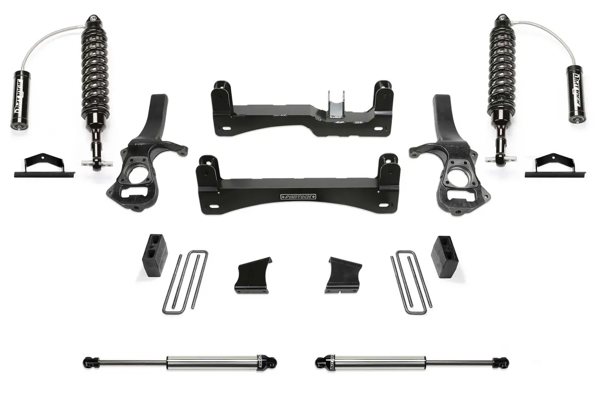 K1151dl  -  6" Perf Sys W/Dl 2.5 Resi & 2.25 2019 Gm C1500 P/U. 1