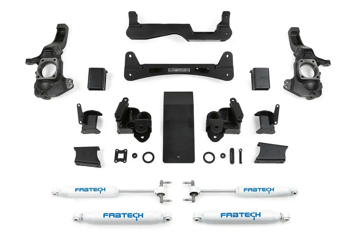 K1161  -  6" Rts Sys W/Perf Shks 2020-21 Gm 3500Hd 4Wd. 1