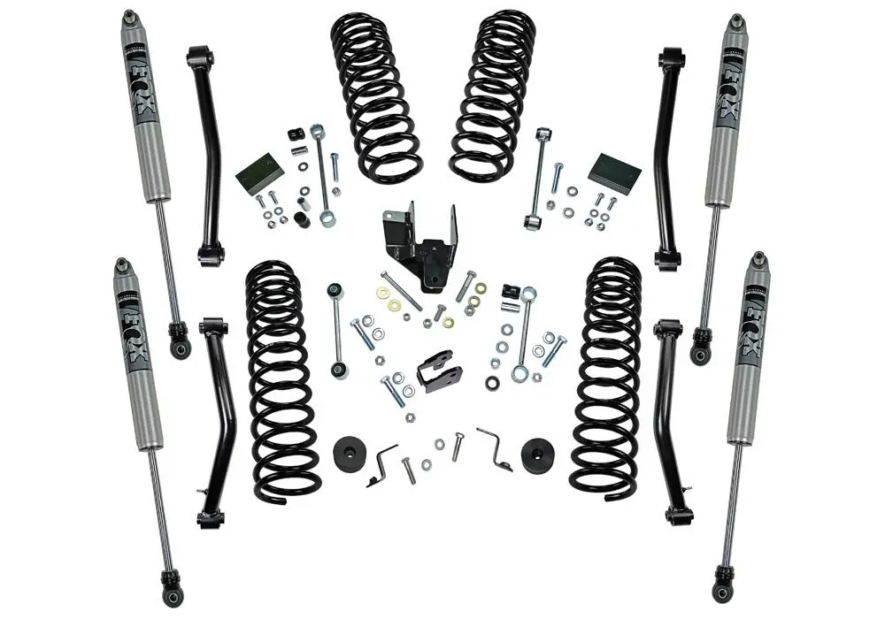 K184f - 4" Dual Rate Coil Lift Kit W/ Fox Shocks - 18-23 Wrangler Jl - 4Dr 2