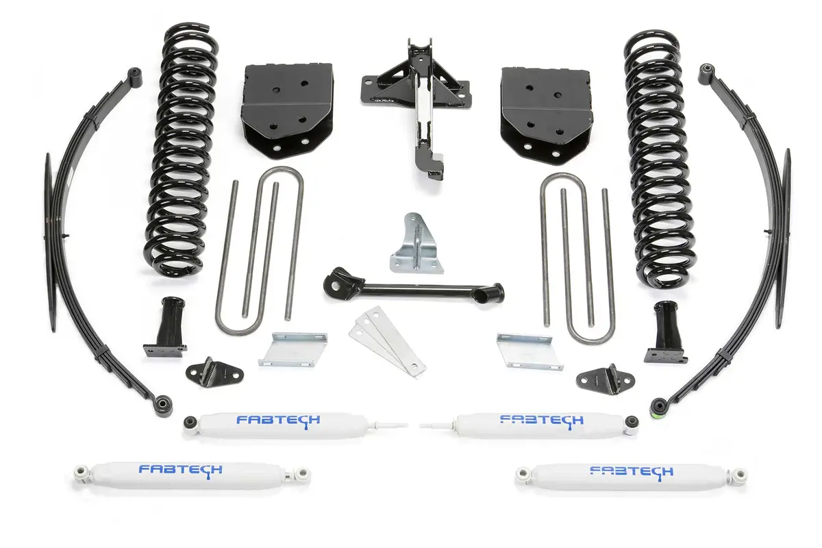 K2127 - 8" Basic Sys W/Perf Shks & Rr Lf Sprngs 2008-16 Ford F250/350 4Wd. 1
