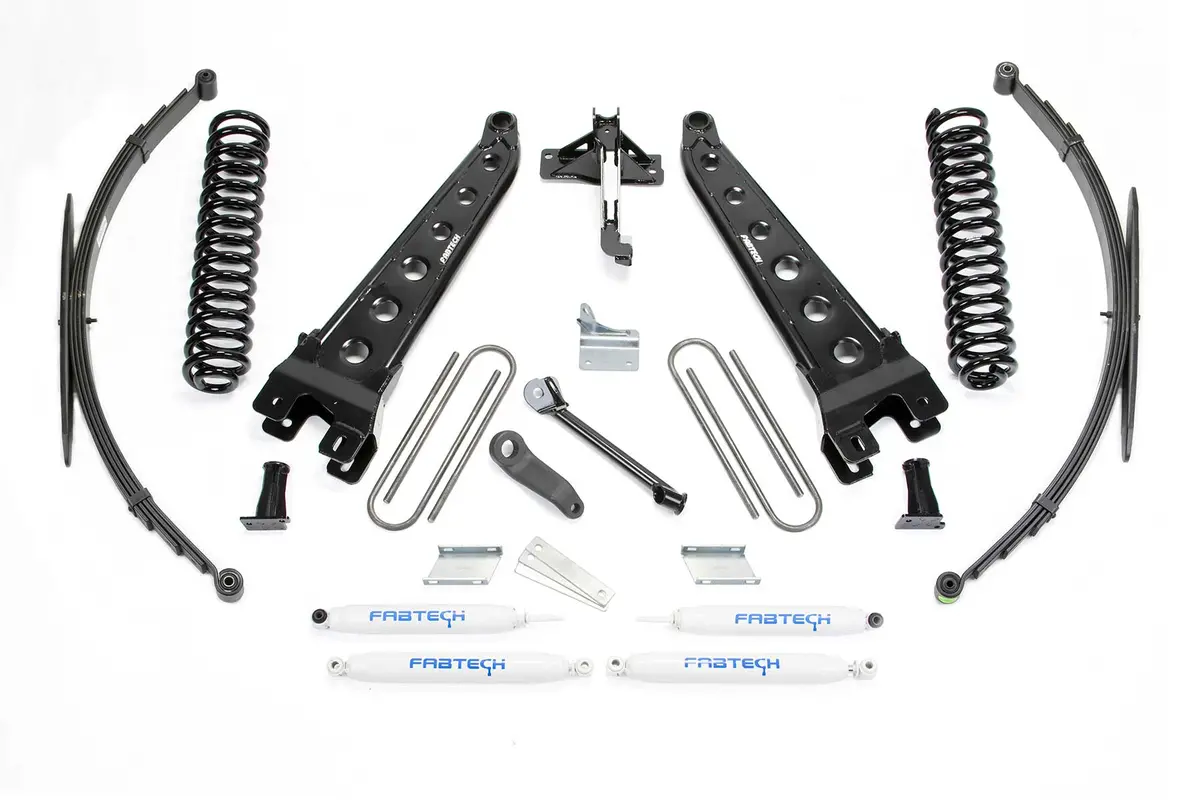 K2128 - 8" Rad Arm Sys W/Coils & Rr Lf Sprngs & Perf Shks 2008-16 Ford F250/350 4Wd. 1