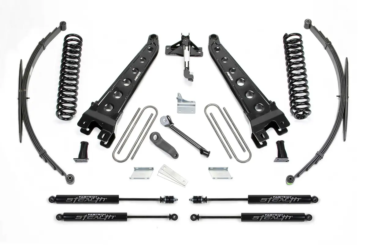 K2128m - 8" Rad Arm Sys W/Coils & Rr Lf Sprngs & Stealth 2008-16 Ford F250/350 4Wd. 1