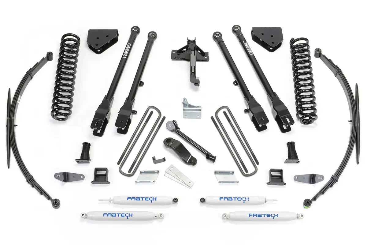 K2129 - 8" 4Link Sys W/Coils & Rr Lf Sprngs & Perf Shks 2008-16 Ford F250/350 4Wd. 1