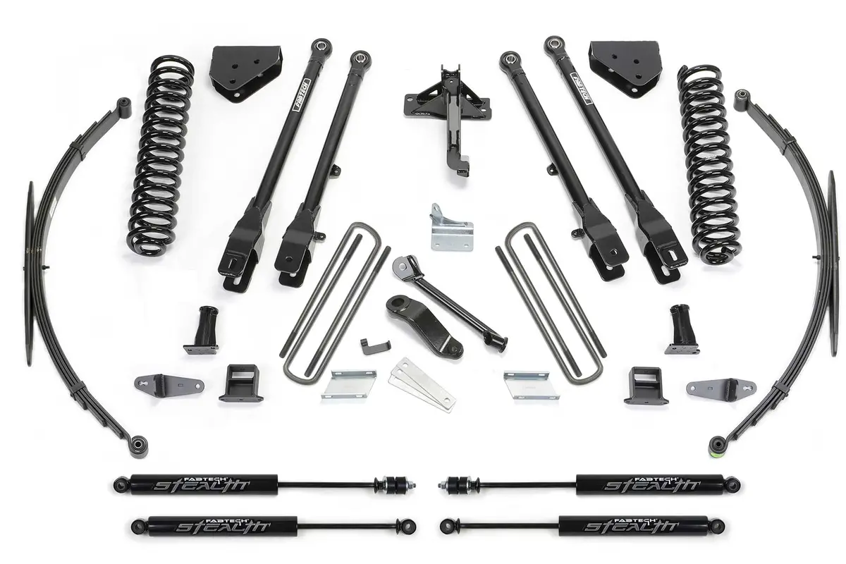 K2129m - 8" 4Link Sys W/Coils & Rr Lf Sprngs & Stealth 2008-16 Ford F250/350 4Wd. 1