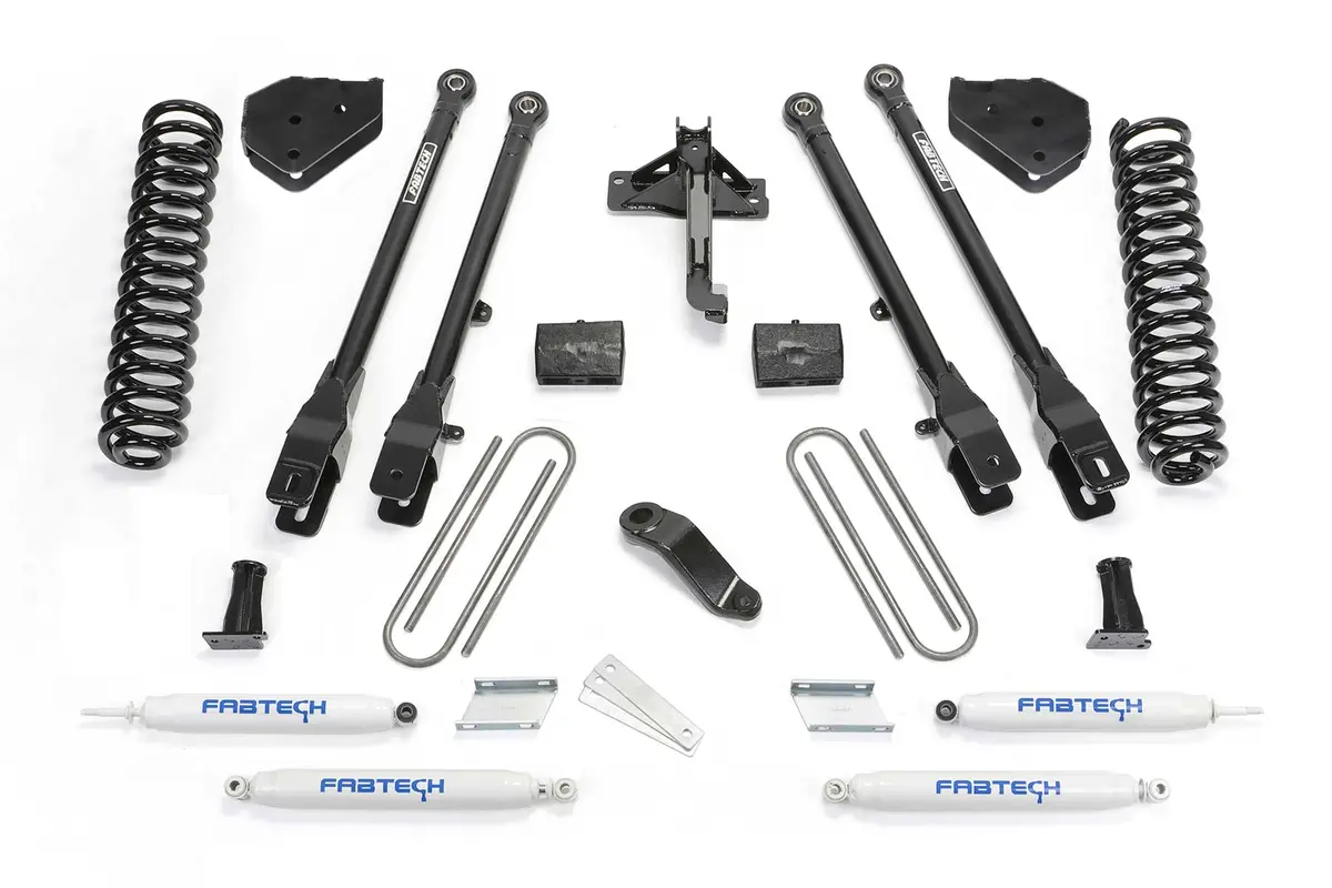 K2216 - 4" 4Link Sys W/Coils & Perf Shks 17-21 Ford F250/F350 4Wd Diesel. 1