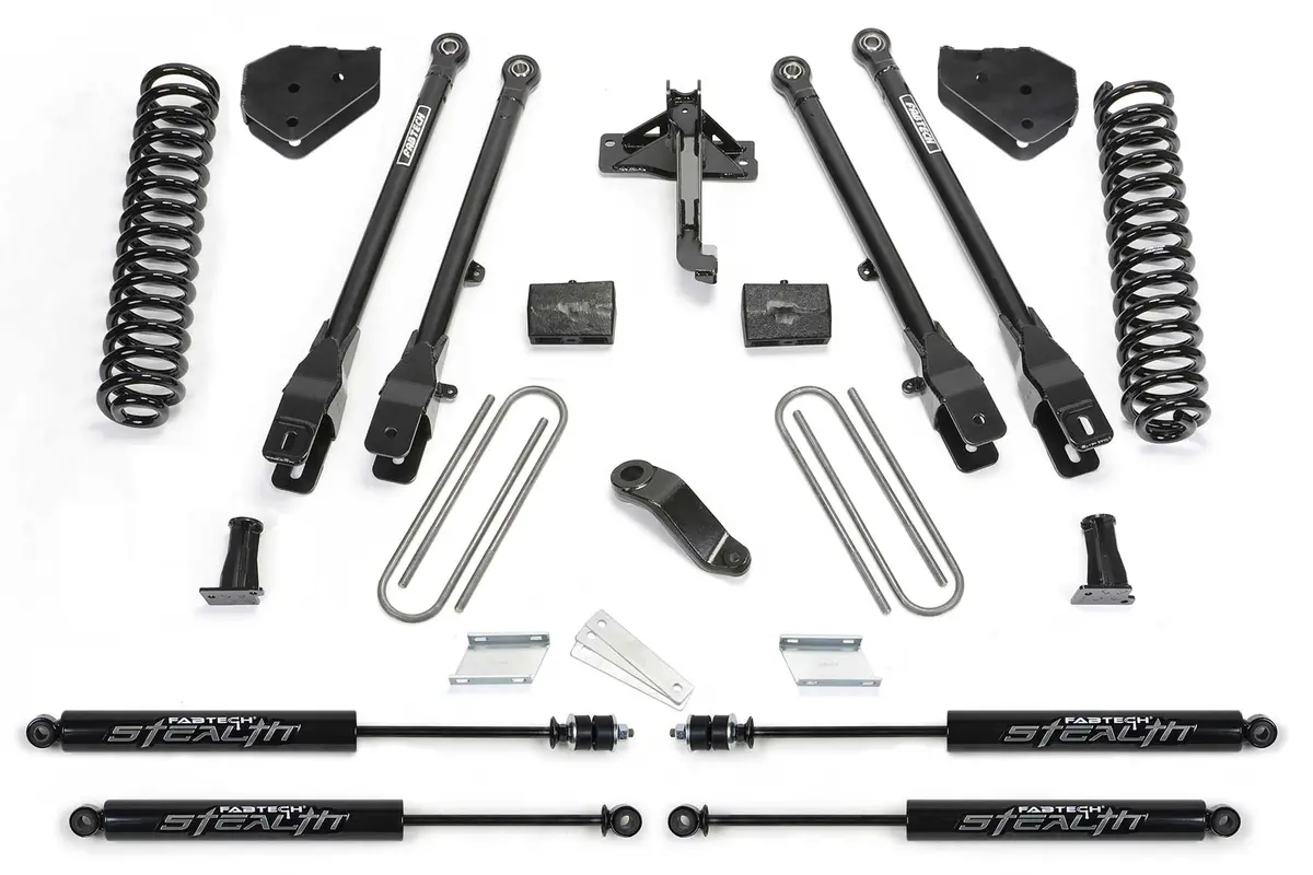 K2216m - 4" 4Link Sys W/Coils & Stealth 17-21 Ford F250/F350 4Wd Diesel. 1