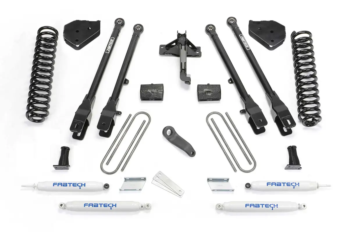 K2219  -  6" 4Link Sys W/Coils & Perf Shks 17-21 Ford F250/F350 4Wd Diesel. 1