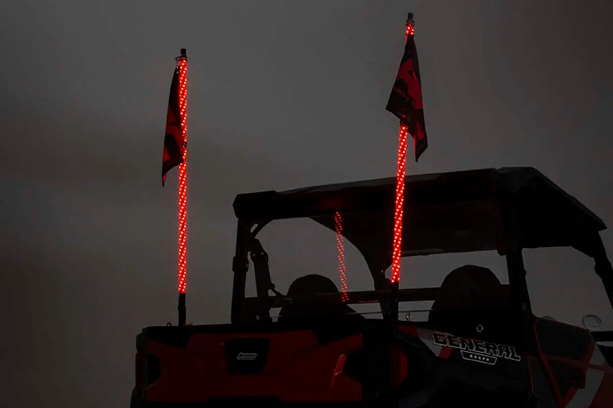 93004  -  Multi-Color Led - Whip - 4' Long - Pair 1
