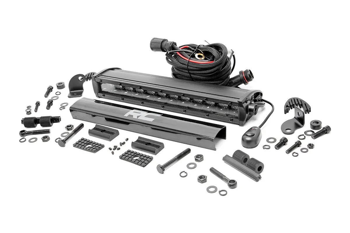 70712Bl  -  12 Inch Black Series Led Light Bar - Single Row 1