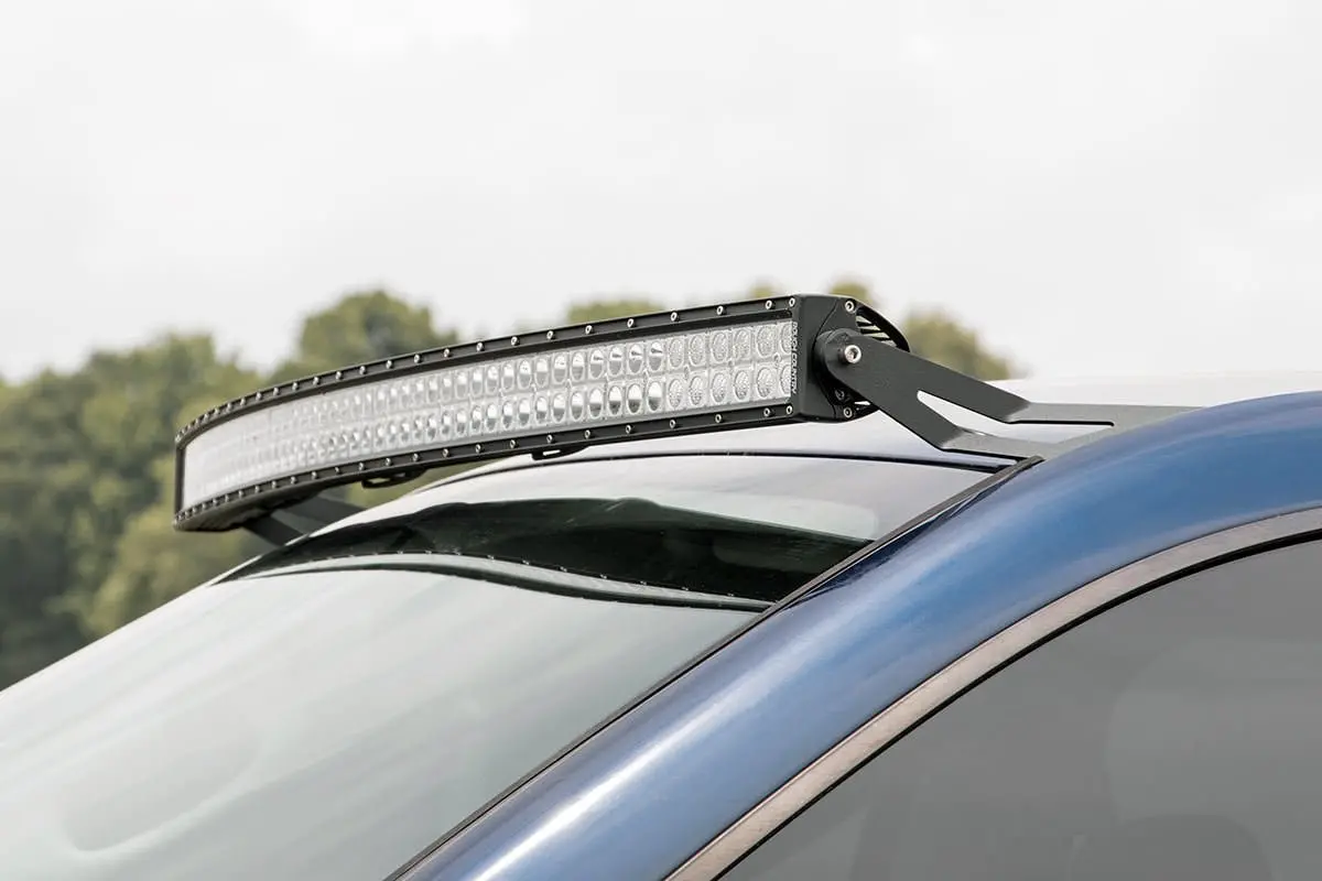 70538A  -  Led Light Mounts - Upper Windshield - 54" Curved - Dodge 2500/Ram 3500 (03-10) 1