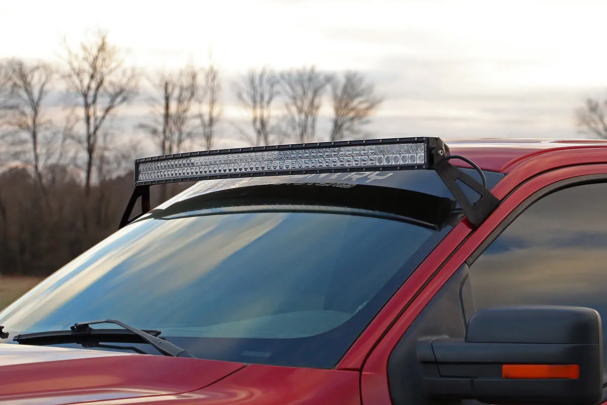 70518  -  Led Light Mount - Upper Windshield - 54" Curved - Ford F-150 2Wd/4Wd (04-14) 1