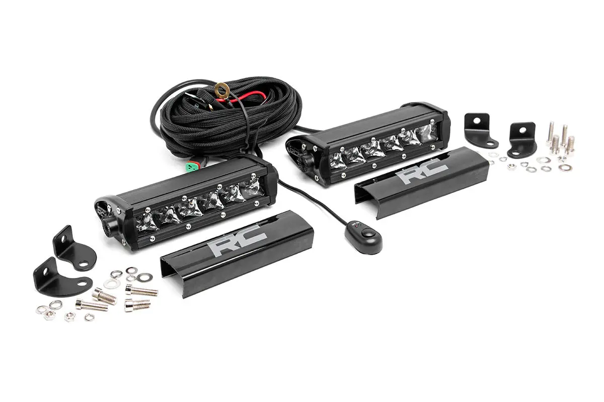 70706  -  6 Inch Chrome Series Led Light Bar - Single Row - Pair 1