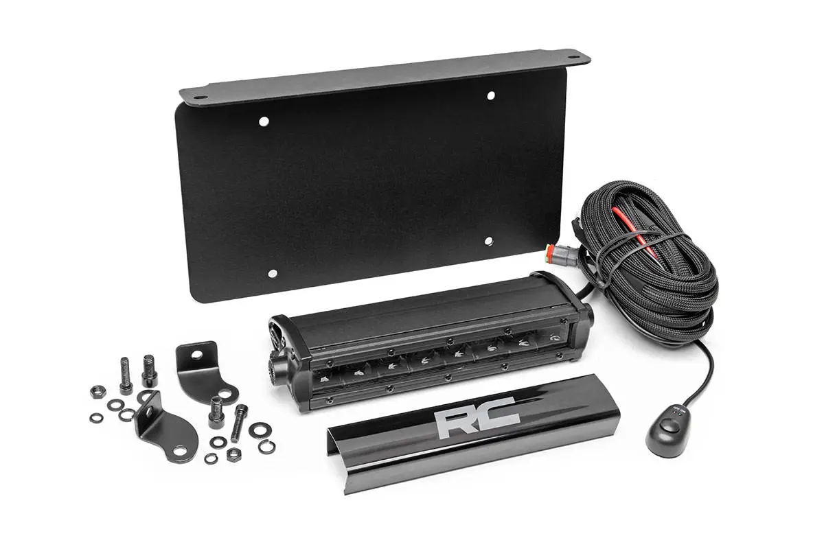 70183  -  Led Light Kit - License Plate Mount - 8" Single Row Black Series 1