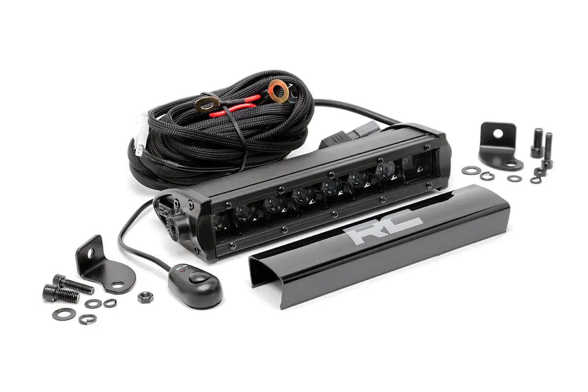 70718Bl  -  8 Inch Black Series Led Light Bar - Single Row 1