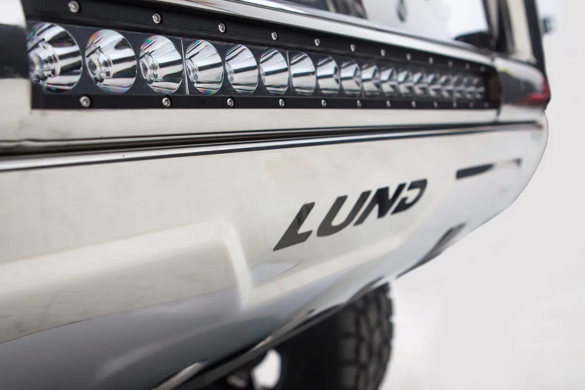 Bull Bar With Led Light Bar - Stainless Steel 1