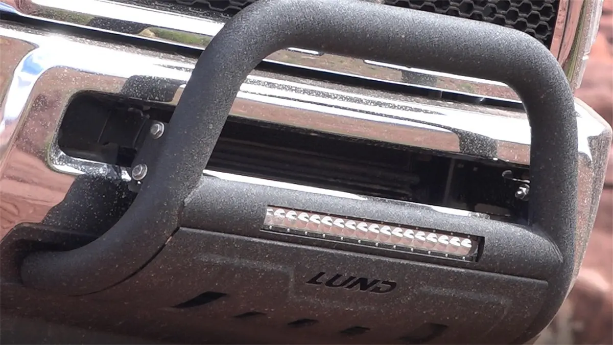 Bull Bar With Led Light Bar - Black 1