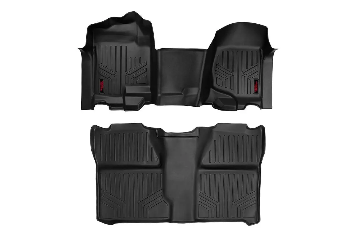 M-21073  -  Floor Mats - Fr & Rr - Ov Hump - Crew - Chevy/Gmc 1500/2500Hd (07-14) 1