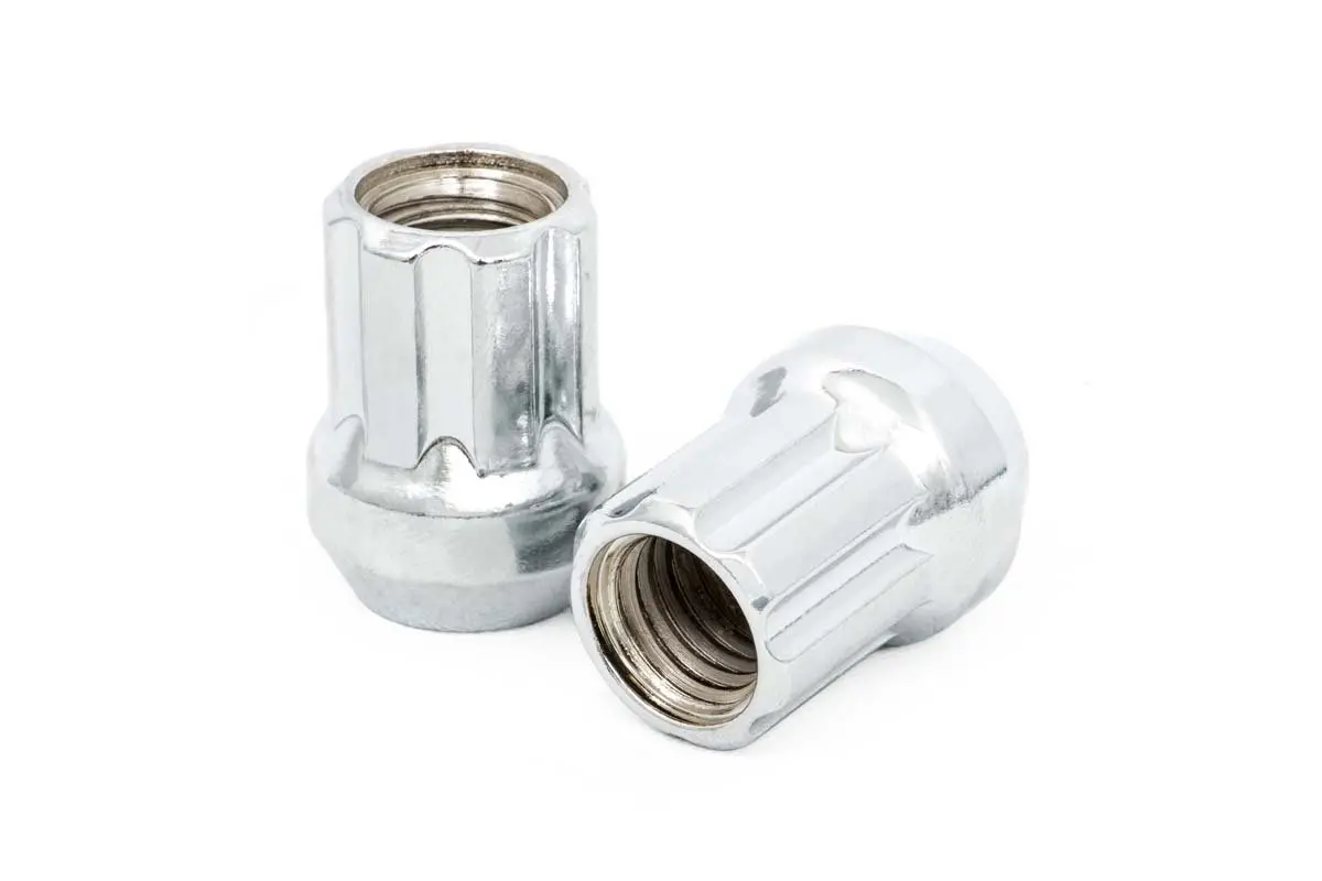 1212524Choe - Lug Nut Set - M12x1.25 - 24 Qty - Chrome - Open End 2