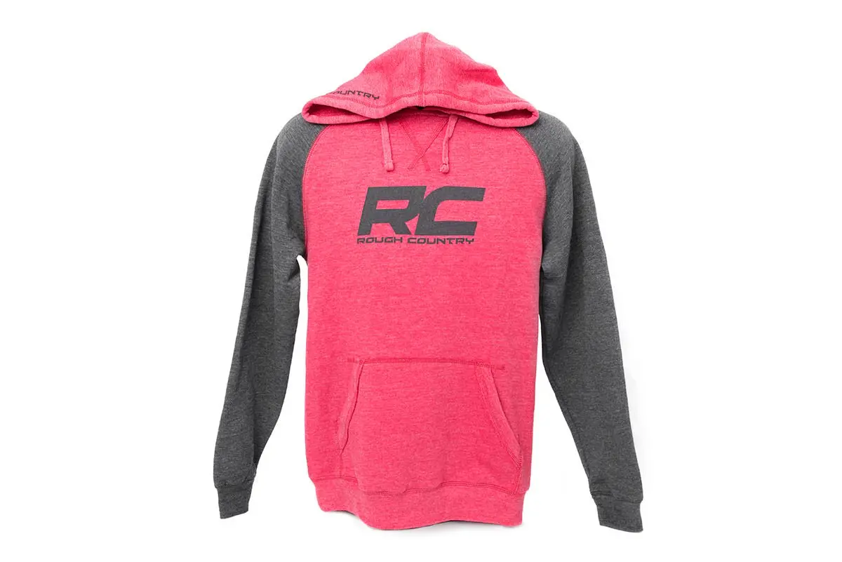 840833X  -  Rough Country Hoodie - Heater - Red/Gray - 3Xl 1