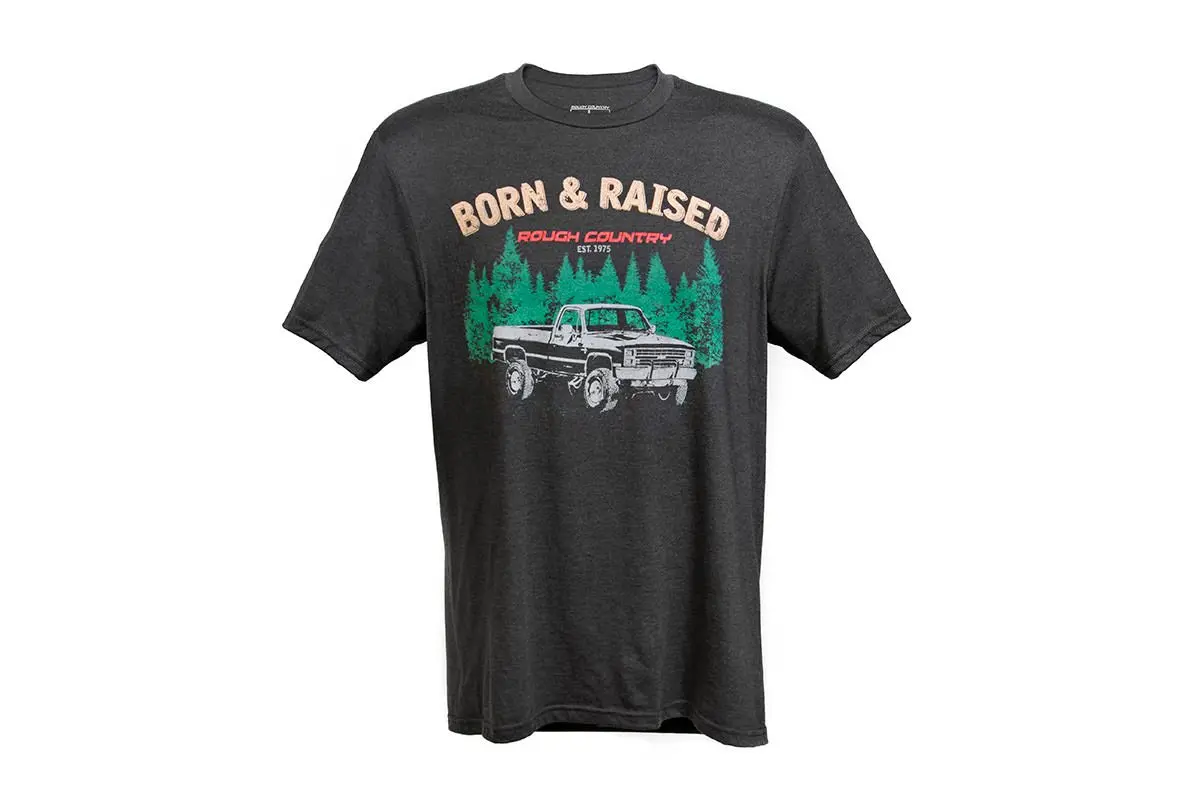 840812X - Rough Country T-Shirt - Born & Raised - Black - 2Xl 1