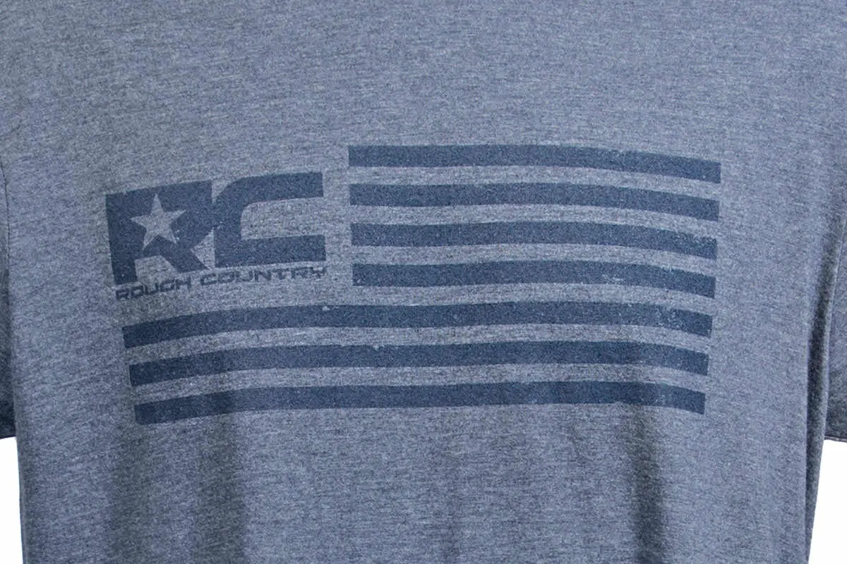 840792X - Rough Country T-Shirt - American Flag - Blue - 2Xl 2