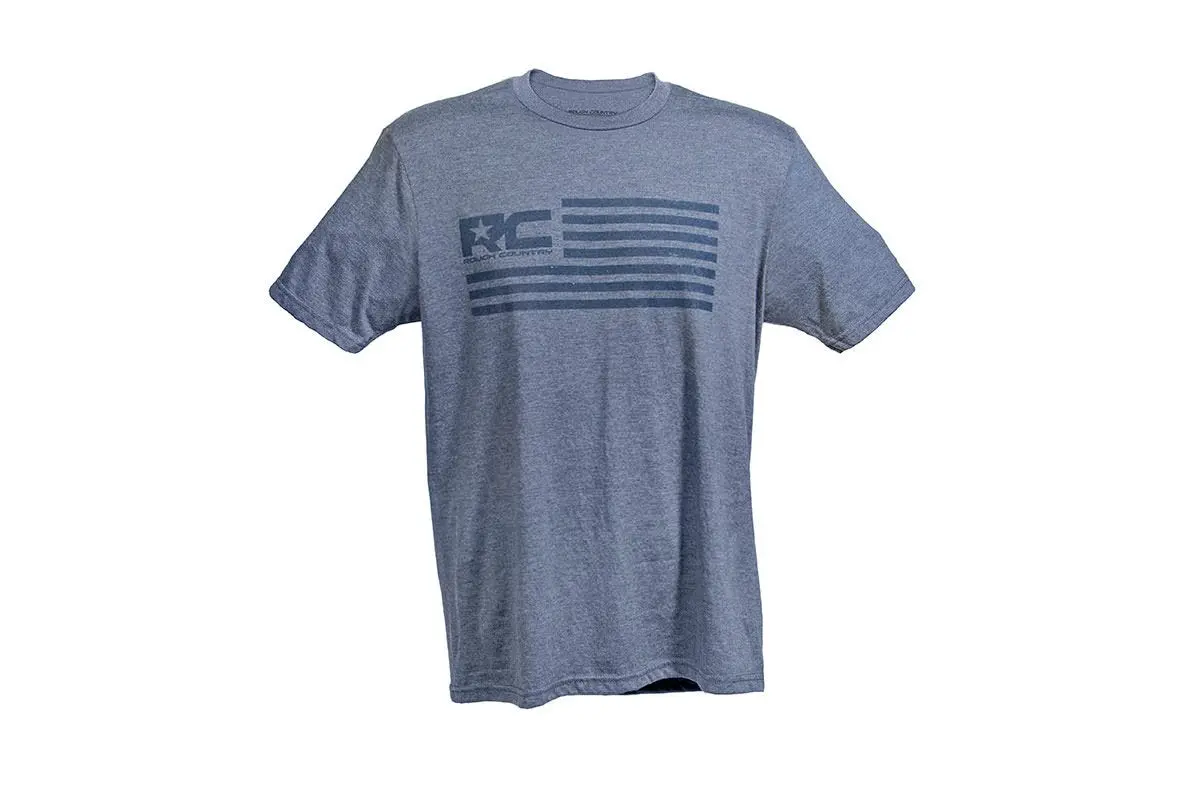 840793X  -  Rough Country T-Shirt - American Flag - Blue - 3Xl 1