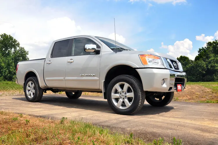 863Red - 2 Inch Leveling Kit - Red Spacers - Nissan Titan 2Wd/4Wd (2004-2024) 2