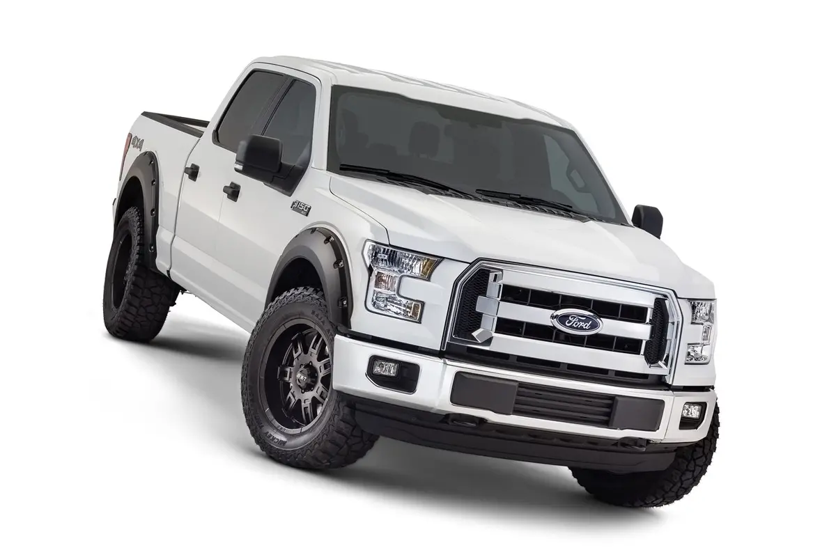 20935-02  -  Pocket/Rivet Style Fender Flares Black Smooth Finish 4-Piece Set 1