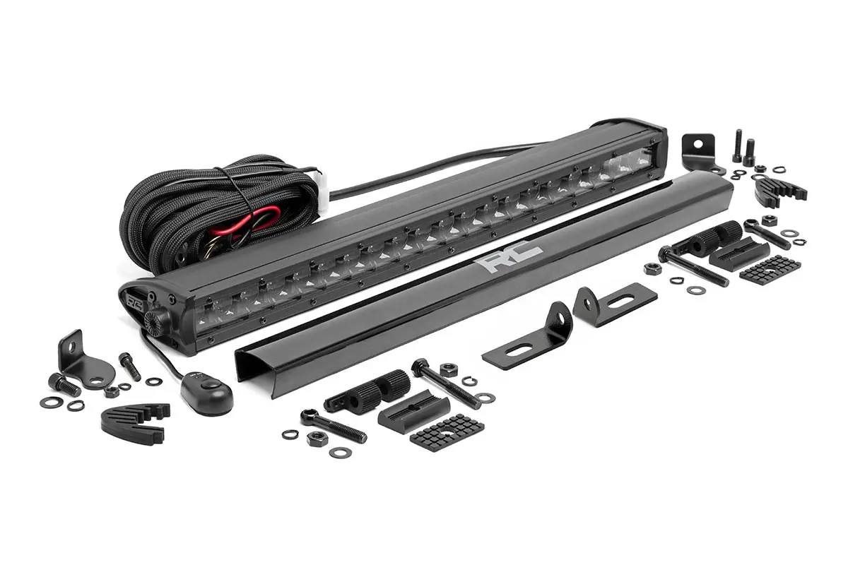 70815  -  Led Light Kit - Bumper Mount - 20" Black Single Row - Ford Ranger (19-23) 1