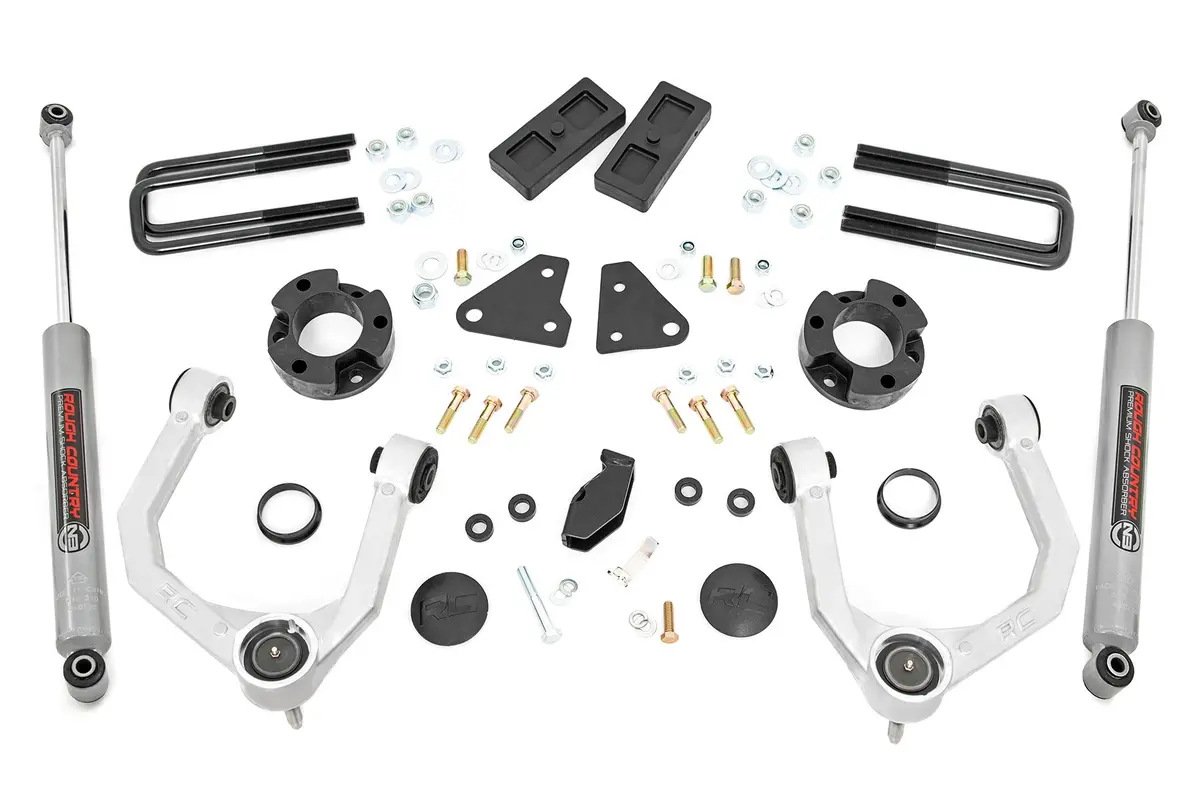 500011  -  3.5 Inch Lift Kit - N3 - Cast Steel Knuckles - Ford Ranger 4Wd (2019-2023) 1