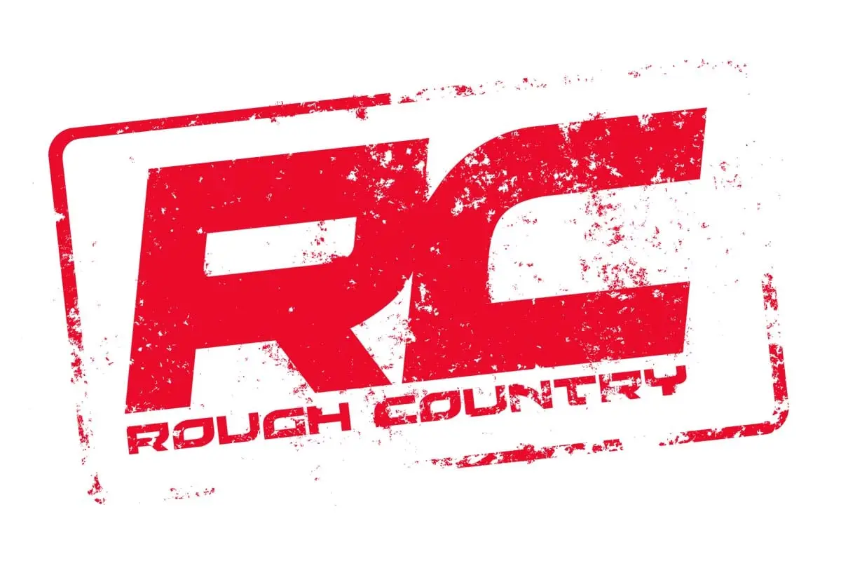 84168  -  Rough Country Decal - 2.5 Inch X 4.5 Inch - Grunge Logo 1