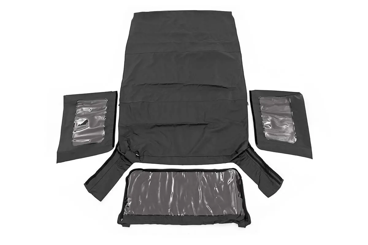 Rc85130.35  -  Soft Top - Replacement - Black - 4 Door - Jeep Wrangler Unlimited (07-09) 1