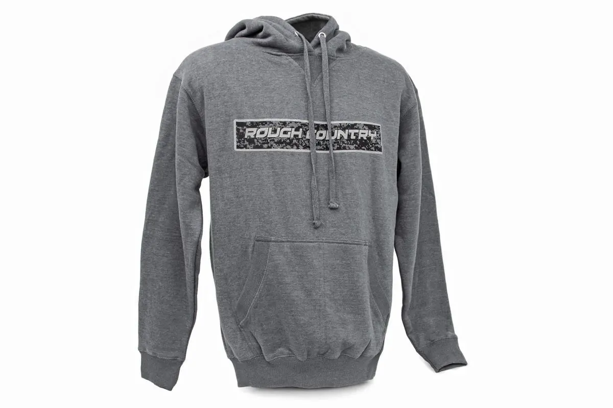 84089Sm  -  Rough Country Hoodie - Digital - Grey - Sm 1