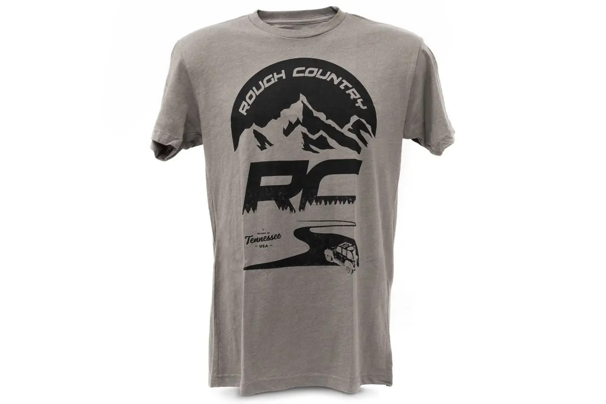84095Xl - Rough Country T-Shirt - Rc Mountains - Warm Gray - Xl 1