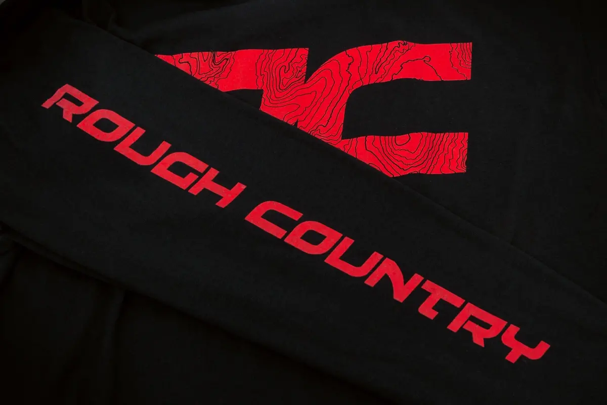 84099Lg - Rough Country Long Sleeve - Rc Tread Sleeve - Black- Lg 2