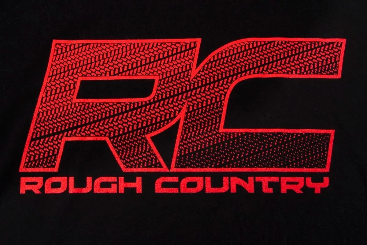 84085Md - Rough Country T-Shirt - Pattern - Black - Md 2