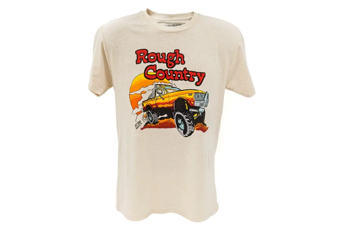84091Sm - Rough Country T-Shirt - Throwback - Cream - Sm 1