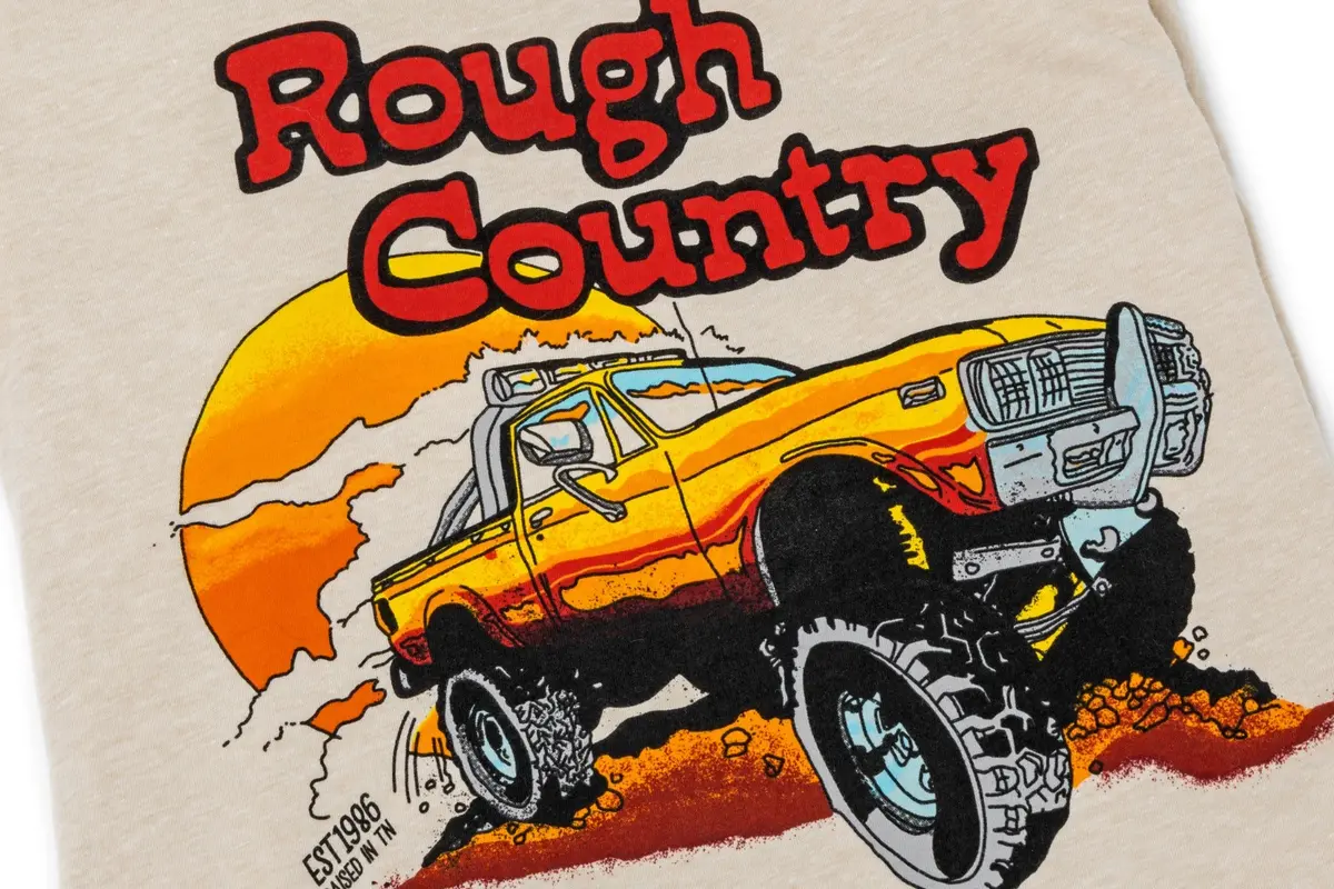84091Sm - Rough Country T-Shirt - Throwback - Cream - Sm 2
