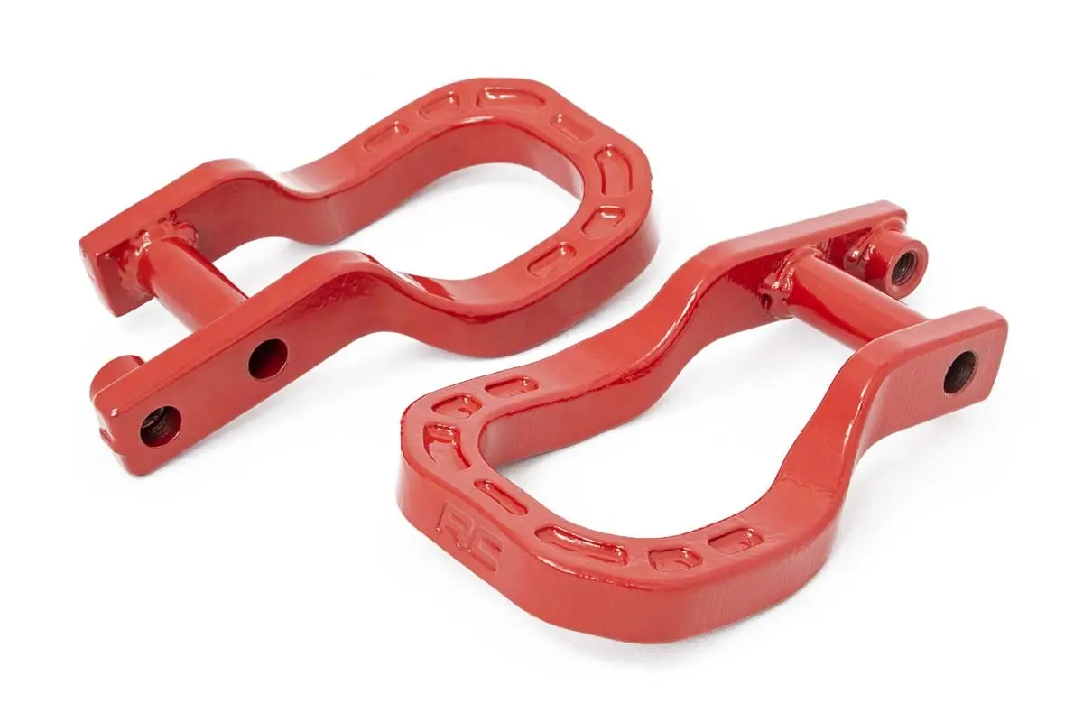 Rs132  -  Tow Hooks - Forged - Red - Chevy Silverado 1500 2Wd/4Wd (2019-2025 & Classic) 1