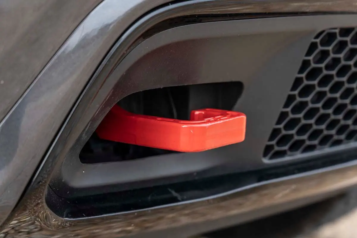 Rs133  -  Tow Hooks - Forged - Red - Jeep Grand Cherokee 2Wd/4Wd (2015-2022) 1