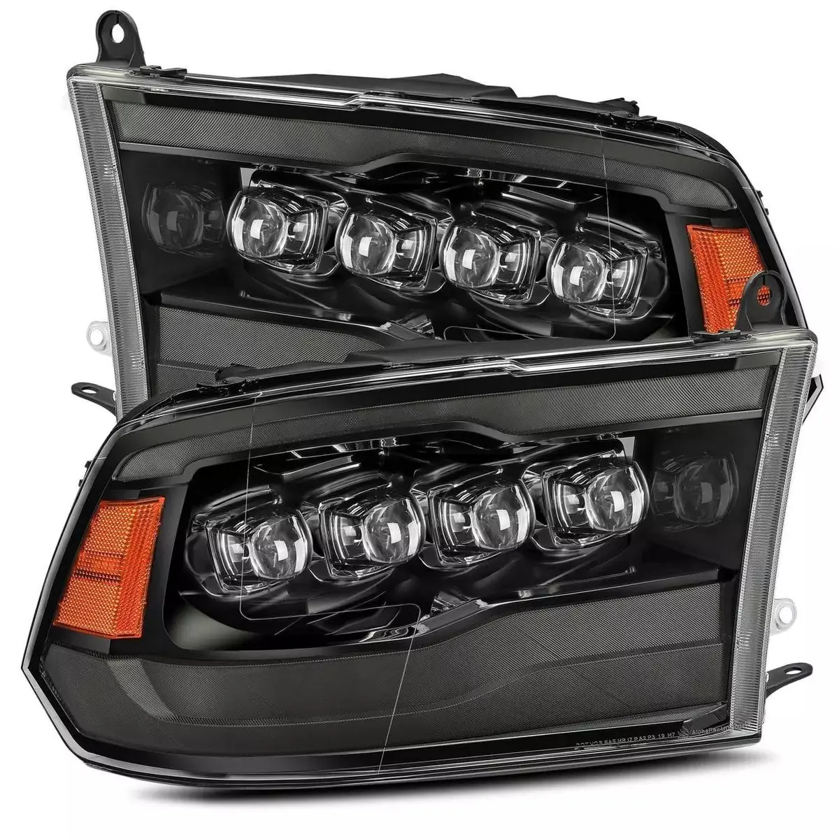 880541  -  Led Projector Headlights Plank Style Design Midnight Black 1
