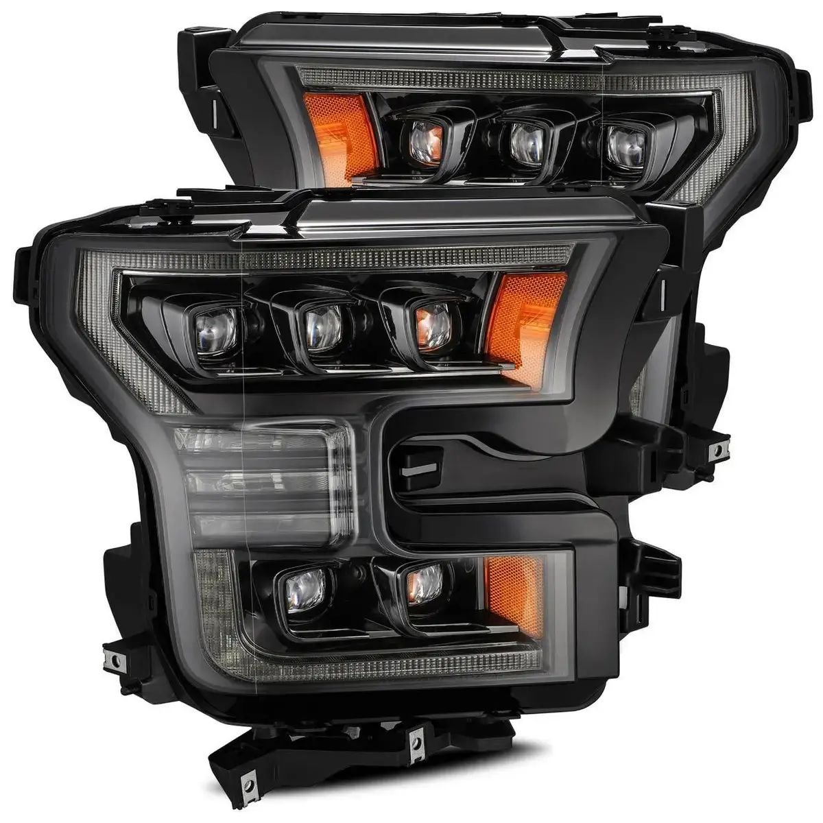880163  -  Led Projector Headlights Plank Style Design Midnight Black 1