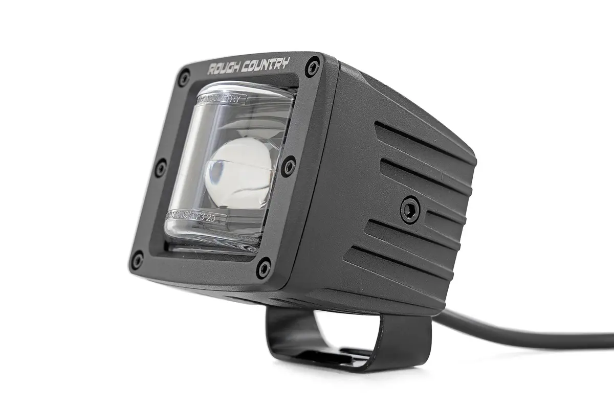 70907A - 2 Inch Black Series Led Light Pods - Sae Fog - Yellow 2
