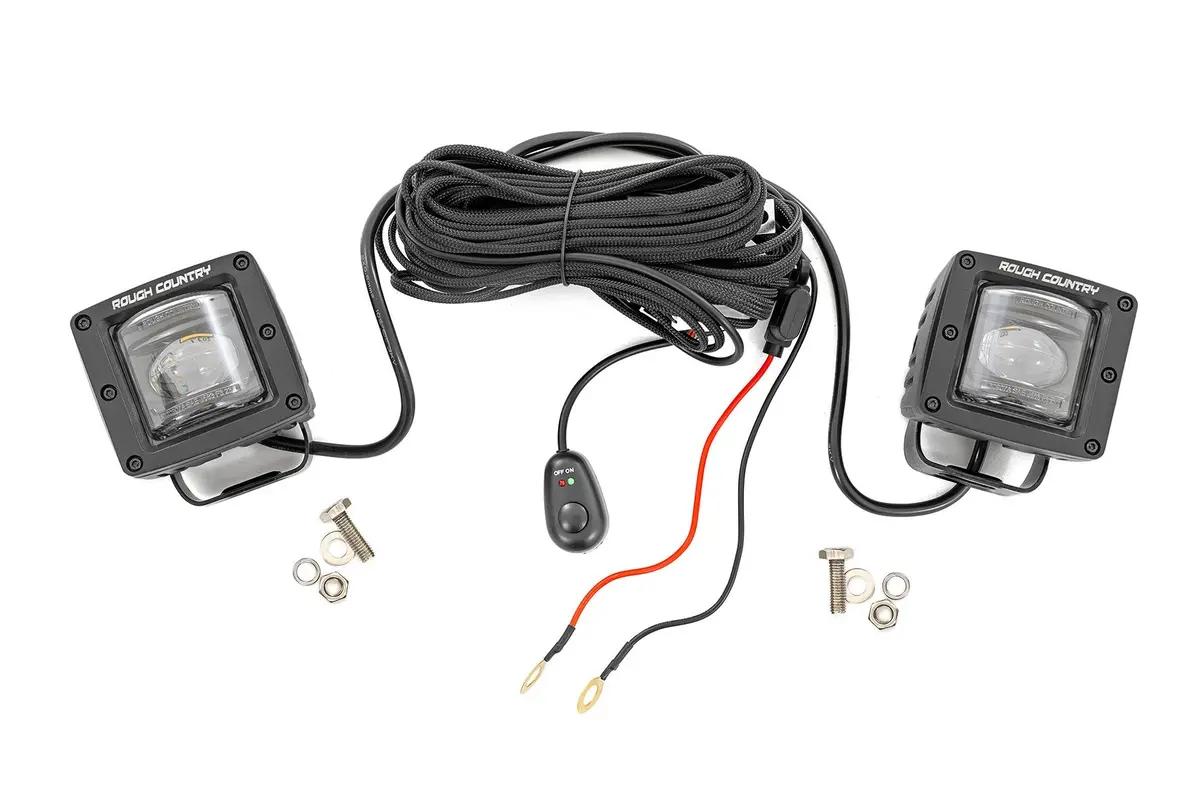 70907A  -  2 Inch Black Series Led Light Pods - Sae Fog - Yellow 1