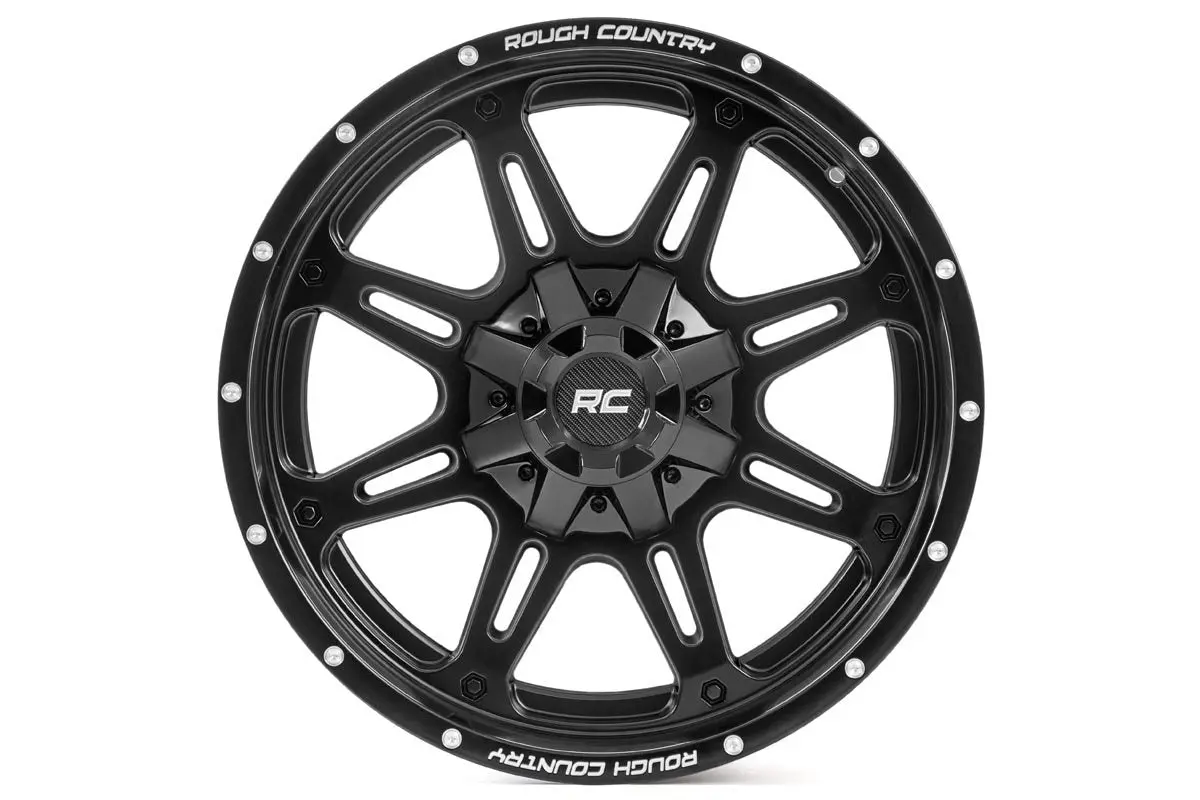 94209012 - Rough Country 94 Series Wheel/One-Piece/Matte Black/20X9/6X5.5/6X135/0Mm 2