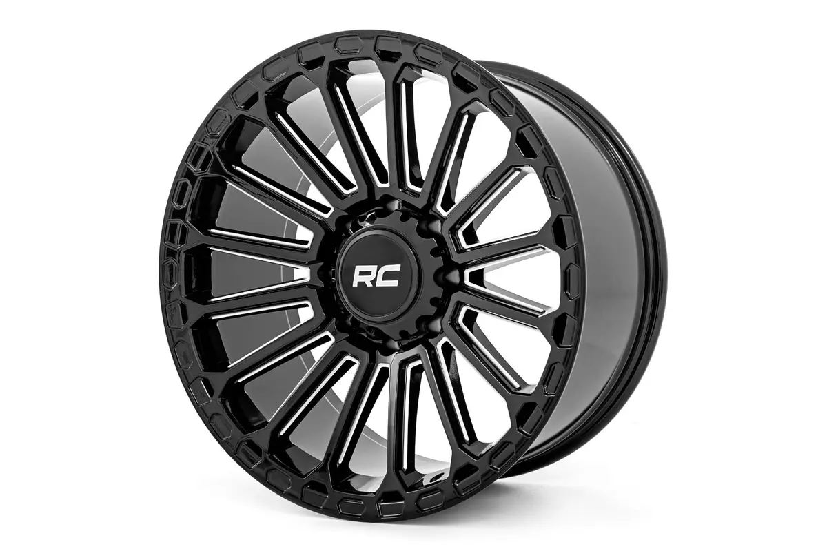 97201011  -  Rough Country 97 Series Wheel/One-Piece/Gloss Black/20X10/8X170/-19Mm 1