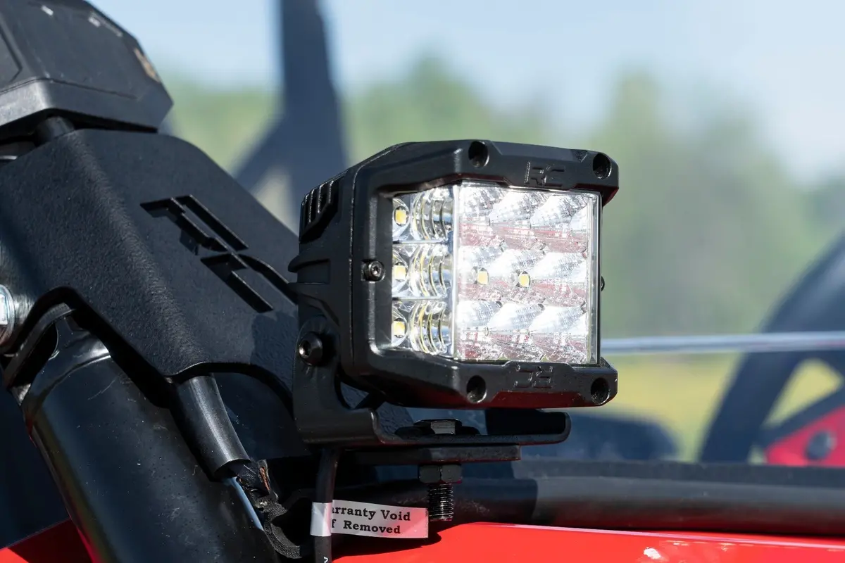 92034 - Led Light Kit - Cage Mount - 2" Black Pair - White Drl - Honda Talon 1000 2