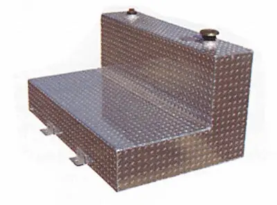 211101  -  95 Gal Cap L-Shape 59.5X31x24 Alum W/Lockable Cap 1